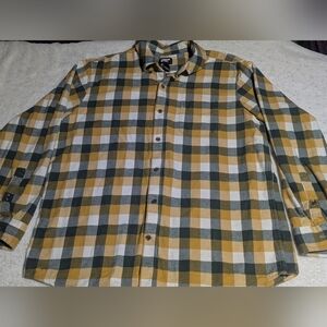 Lands’ End XL Flannel Shirt • Brushed Cotton • Classic Plaid